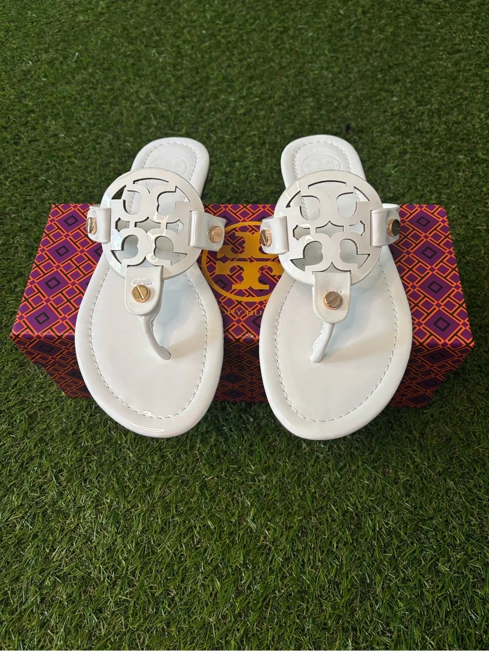 Tory Burch Sandals White Size 8-8.5